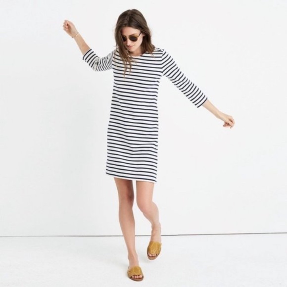 Madewell Striped Knit Dress - Small